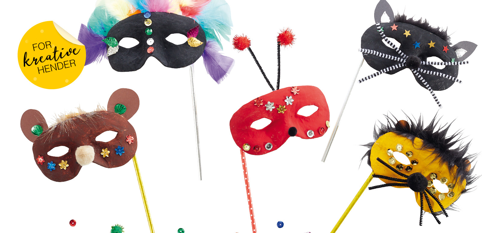 Formingsaktiviteter: 3D Dyremasker