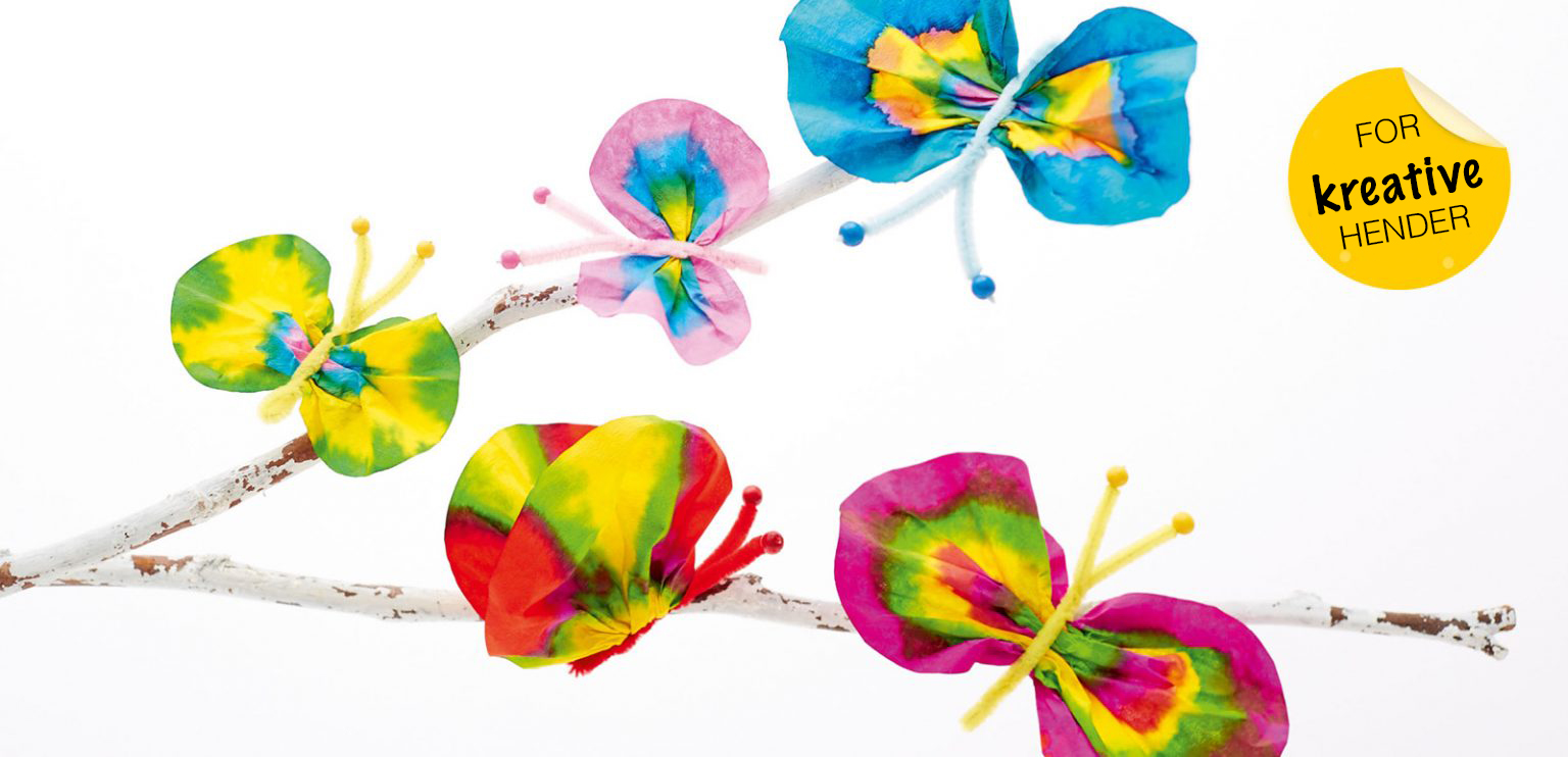 Formingsaktiviteter: Aquatint Sommerfugler