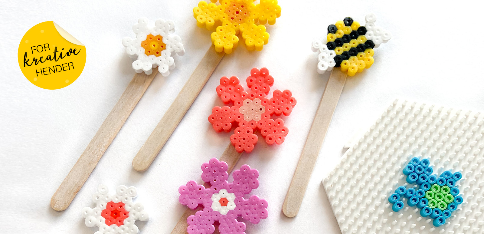 Formingsaktiviteter: Blomsterpinner