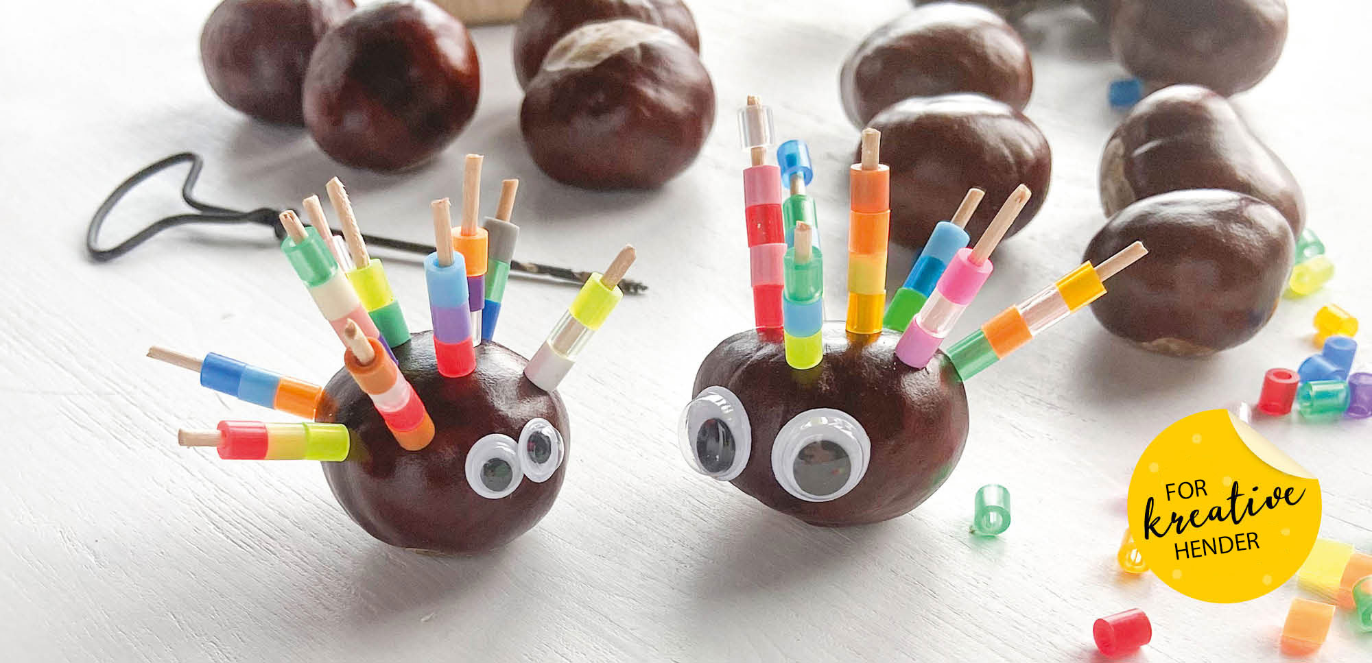 Formingsaktiviteter: Kastanje pinnsvin 