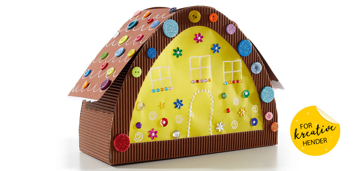 Formingsaktiviteter: Lysende Pepperkakehus 