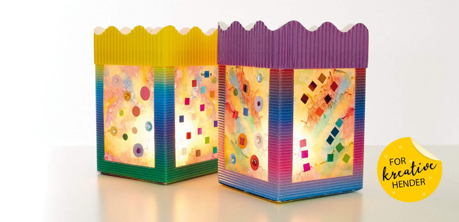 Formingsaktiviteter: Regnbue lykt 