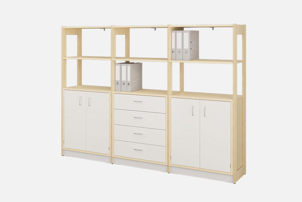 Reol og romdelersystem Mona - Planeksempel 055-A Michelle