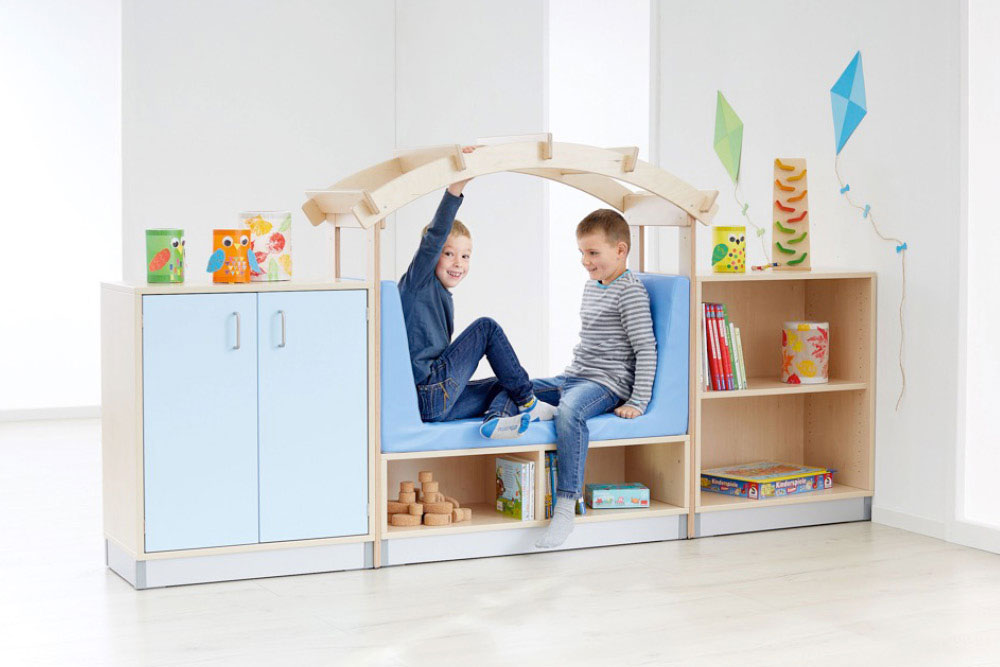 Reol og romdelersystem Mona - Planeksempel 071-A Merve