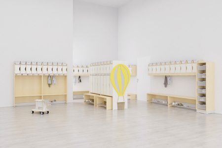 AROBA garderober - Planleggingseksempel 008-A Storbarnsavd.