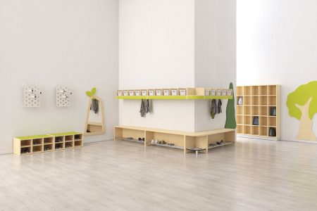 AROBA garderober - Planleggingseksempel 010-A Småbarnsavd.