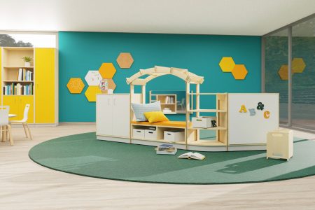 Reol og romdelersystem Mona - Plantegning 001-A Merle